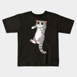 gray long boi Kids T-Shirt